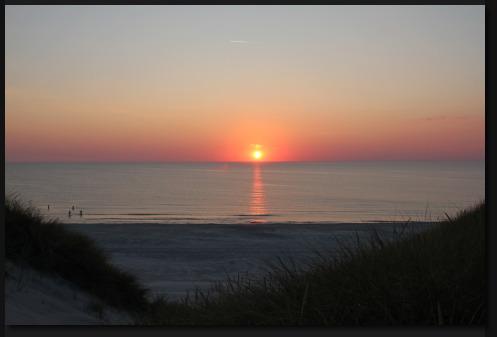 Sonnenuntergang in Norddänemark, 2018