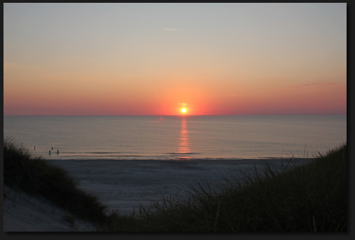 Sonnenuntergang in Norddänemark, 2018